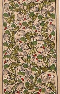 Bird Life - Patua/Pattachitra painting - Momena Chitrakar - 14