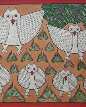 Bird Life - Patua/Pattachitra painting - Momena Chitrakar - 18