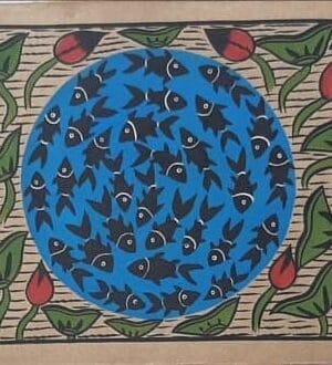 Fish Life - Patua/Pattachitra painting - Momena Chitrakar - 24