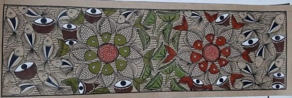 Fish Life - Patua/Pattachitra painting - Momena Chitrakar - 26