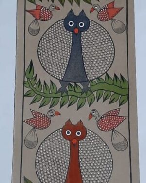 Bird Life - Patua/Pattachitra painting - Momena Chitrakar - 27