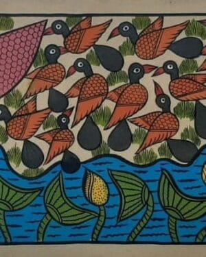 Bird Life - Patua/Pattachitra painting - Momena Chitrakar - 32