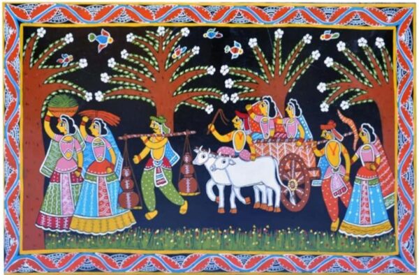 Village Scene Tikuli Art Simpi Kumari 09