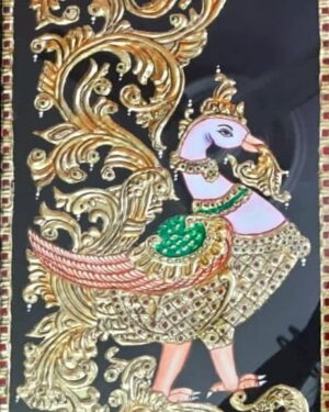 Peacock Tanjore Painting Mahdu Gupta 06