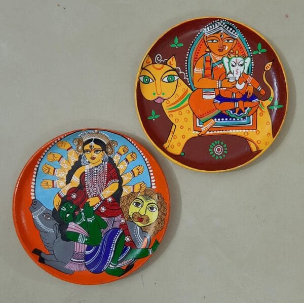 Indian Folk Art Wall Plates