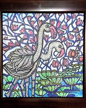 Flamingoes - Gond Art - Archana Jha - 01