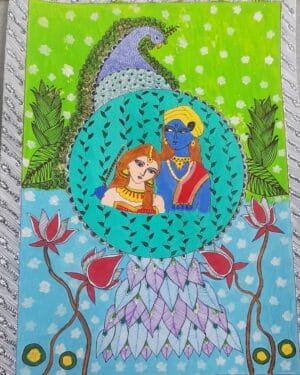 Radha Krishna - Indian Art - Kiruthika - 05