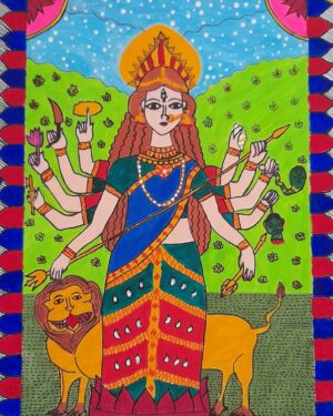 Maa Durga - Indian Art Kiruthika - 12