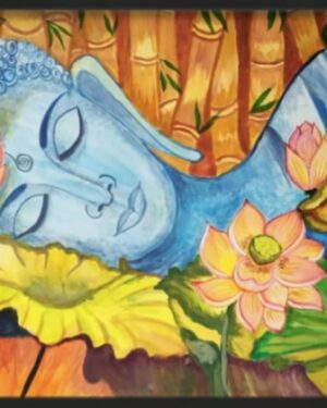 Sleeping Buddha - Indian Art - Manjula - 01