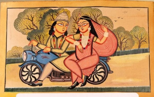 Kalighat painting - Momena Chitrakar - 36