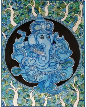 Ganesha - Kerala Mural Painting - Manjula - 01