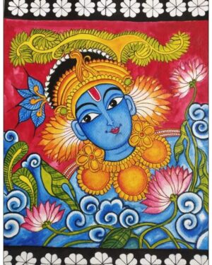 Krishna - Kerala Mural Painting - Manjula - 02