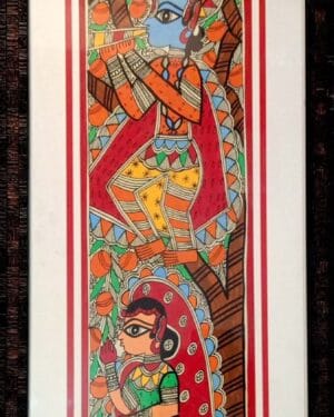 Radha Krishna - Madhubani painting - Archana Jha - 05