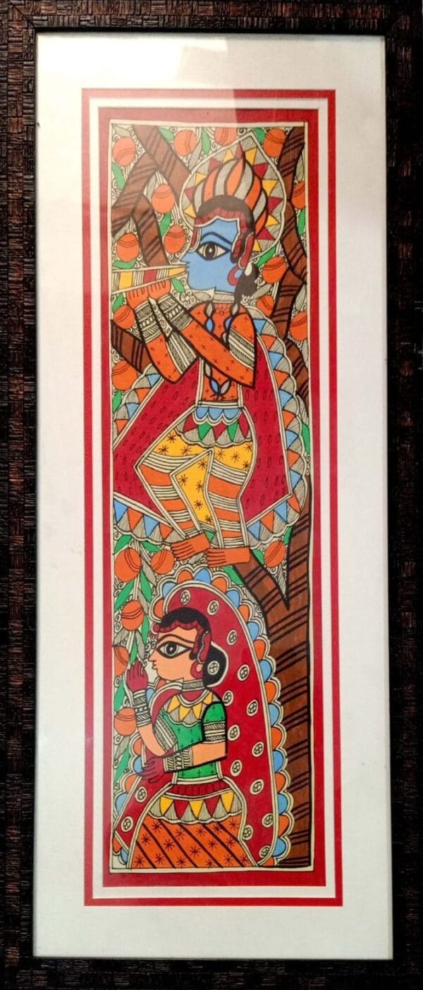 Radha Krishna - Madhubani painting - Archana Jha - 05