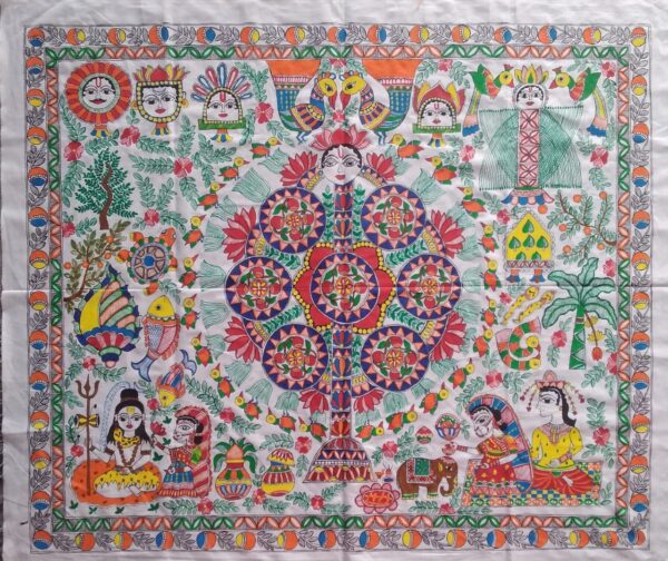 Kohbar - Madhubani painting - Shikha Jha - 03