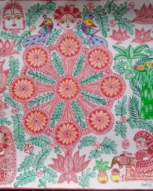 Kohbar - Madhubani painting - Shikha Jha - 05