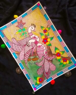 Mayur - Madhubani painting - Shrutee - 08