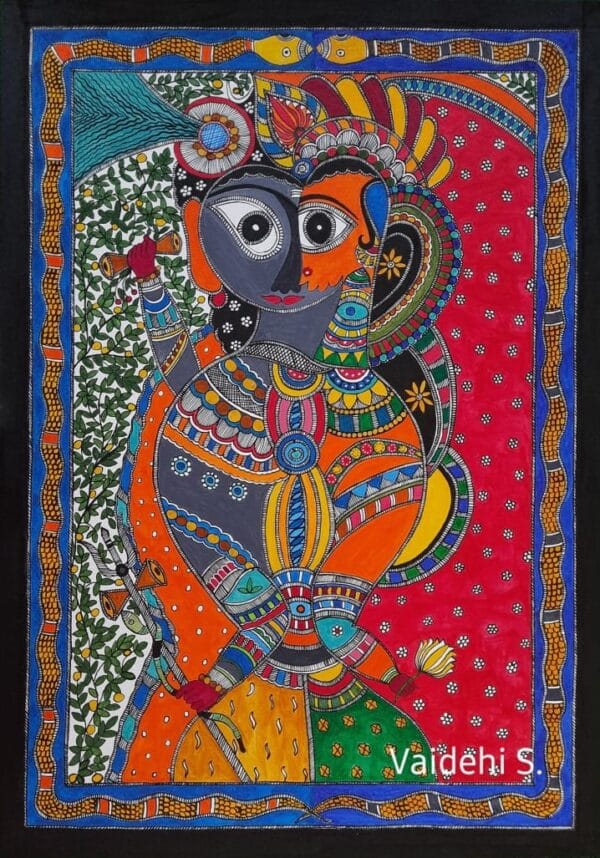 Ardhanarishwar - Mithila Art - Vaidehi - 03