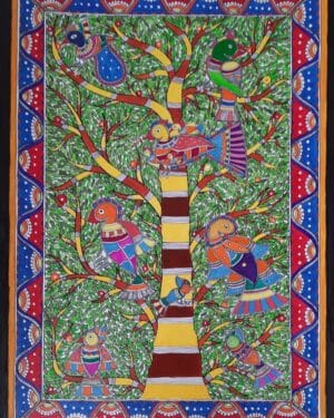 Tree of Life - Mithila Art - Vaidehi - 04