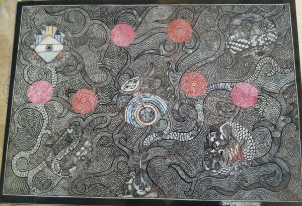 Global Warming - Mithila art - Surendra paswan - 03