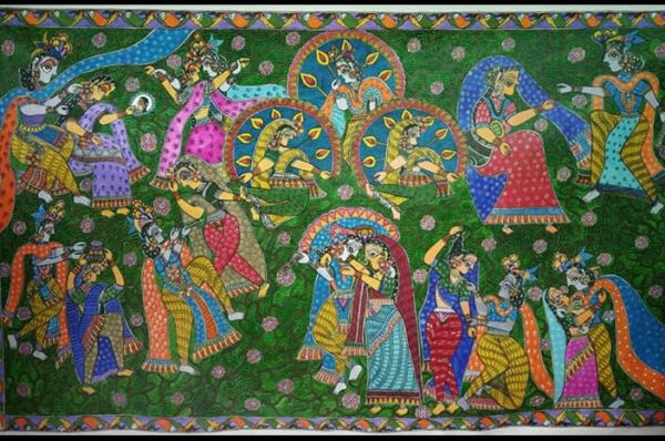 Krishna Leela - Mithila art - Surendra paswan - 06