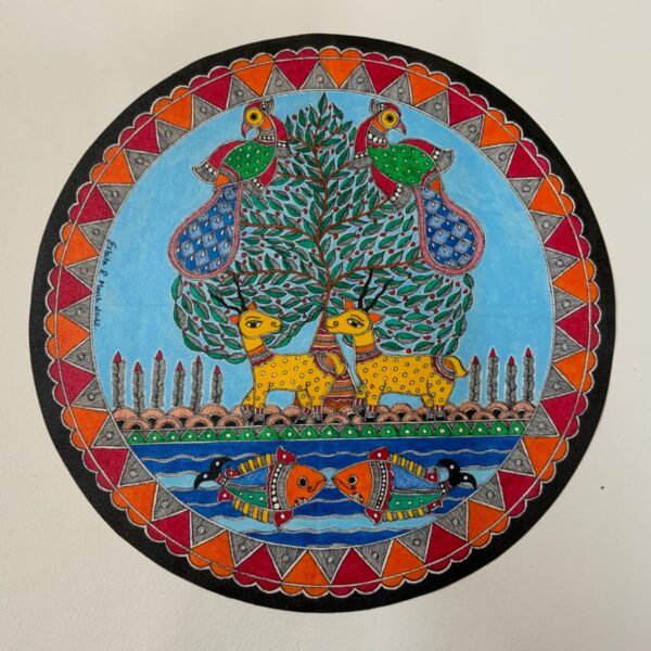 Tree of Love Eshita Madhubani Godna 05