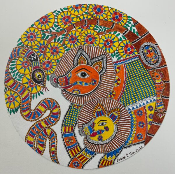 Animal Kingdom Eshita Madhubani Godna 02