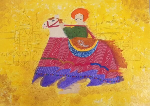 Kacchi godi dancer painting