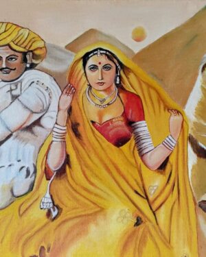 Rajasthani painting - Madhavi - 01