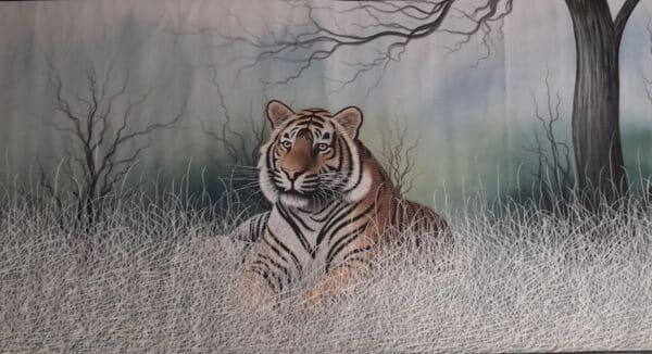 Best Tiger Painting Fine Art Work painting on canvas