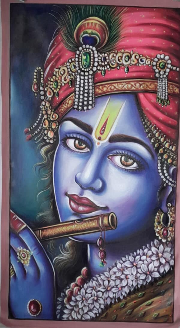 Painting of Lord Krishna, Krishna painting , Radha Krishna Painting