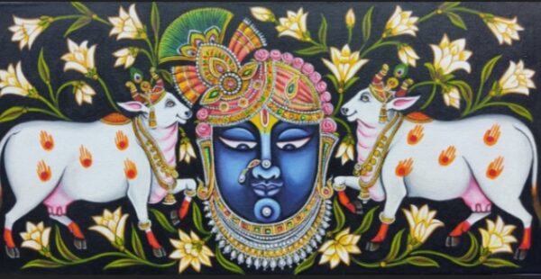 pichwai painting cotton painting Indian paintings Nathdwara shreenathji