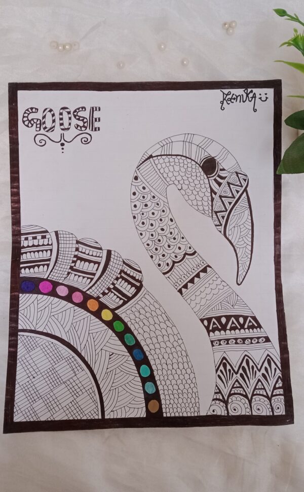 Goose mandala art