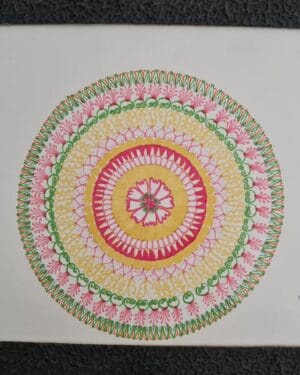 Citrine mandala - Mandala painting - Kamlesh - 01