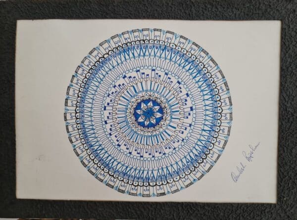 Lapiz Lazuli Mandala - Mandala painting - Kamlesh - 09