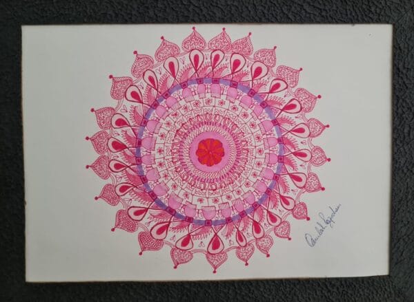 Stichtite Mandala - Mandala painting - Kamlesh - 14