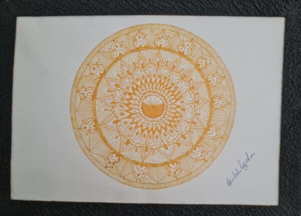 Amber Mandala - Mandala painting - Kamlesh - 16