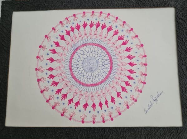 Smoky Quartz Mandala - Mandala painting - Kamlesh - 17