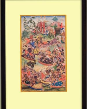 First battle of Panipat - Mughal miniature - Leena Phuria