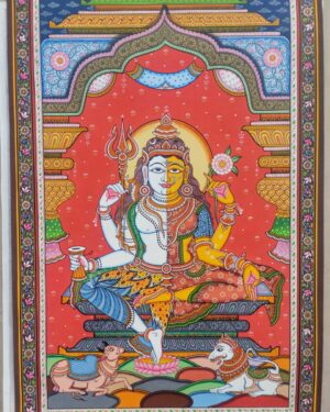 Ardhanareshwar - Pattachitra painting - Siba Mohanty - 13