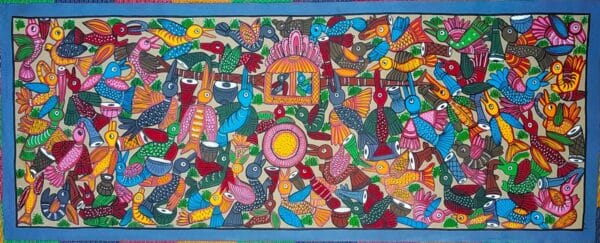 Bird Marriage - Patua painting - Manimala Chitrakar - 01