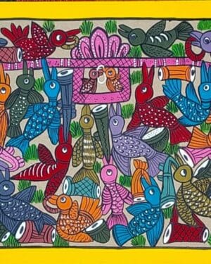 Bird Marriage - Patua painting - Manimala Chitrakar - 02