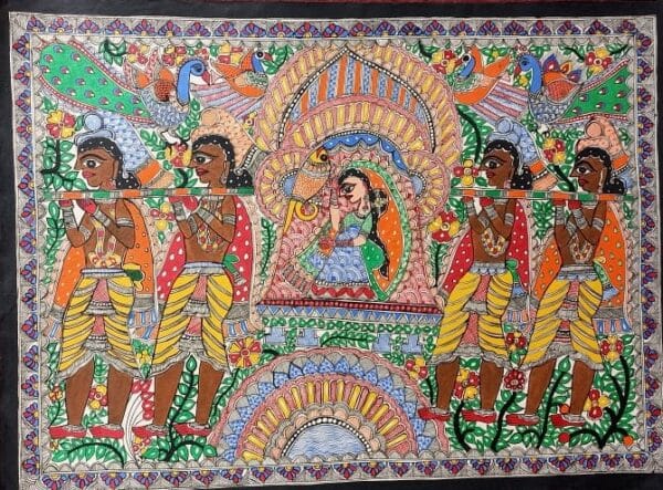 Doli Kahar - Madhubani painting - Urmila Devi