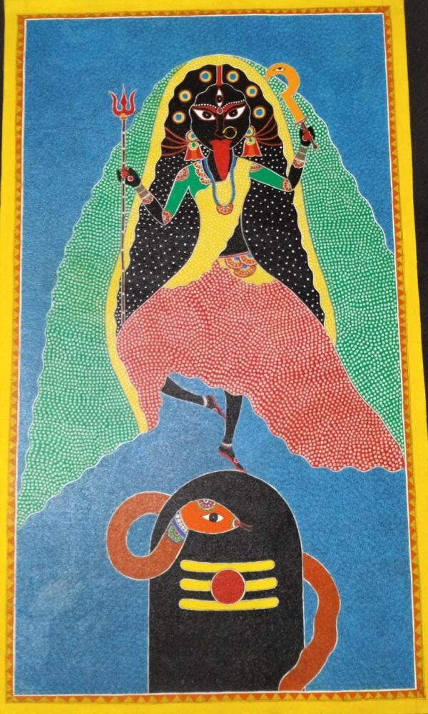 Kaali Maa - Madhubani painting - Renu Singh