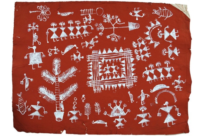 Indian Art Warli-paintings of Maharashtra