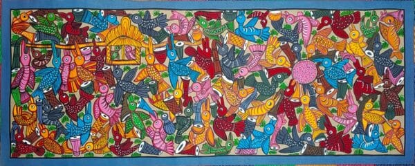 Fish Marriage - Patua painting - Manimala Chitrakar - 02