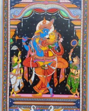 Jugala Krishna - Pattachitra painting - Siba Mohanty - 14