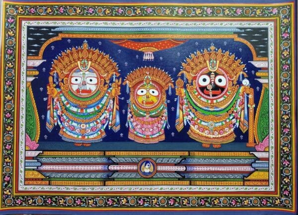 Lord Jagannath Balram and Subhadra - Pattachitra painting - Siba Mohanty - 15