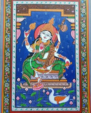 Maa Saraswathi - Pattachitra painting - Siba Mohanty - 19