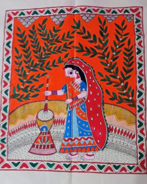 Village Scene - Madhubani - Antra - 41